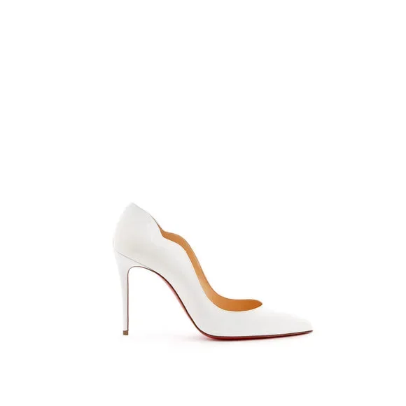 Christian Louboutin Hot Chick White Patent Leather Décolleté - Picture 1 of 6